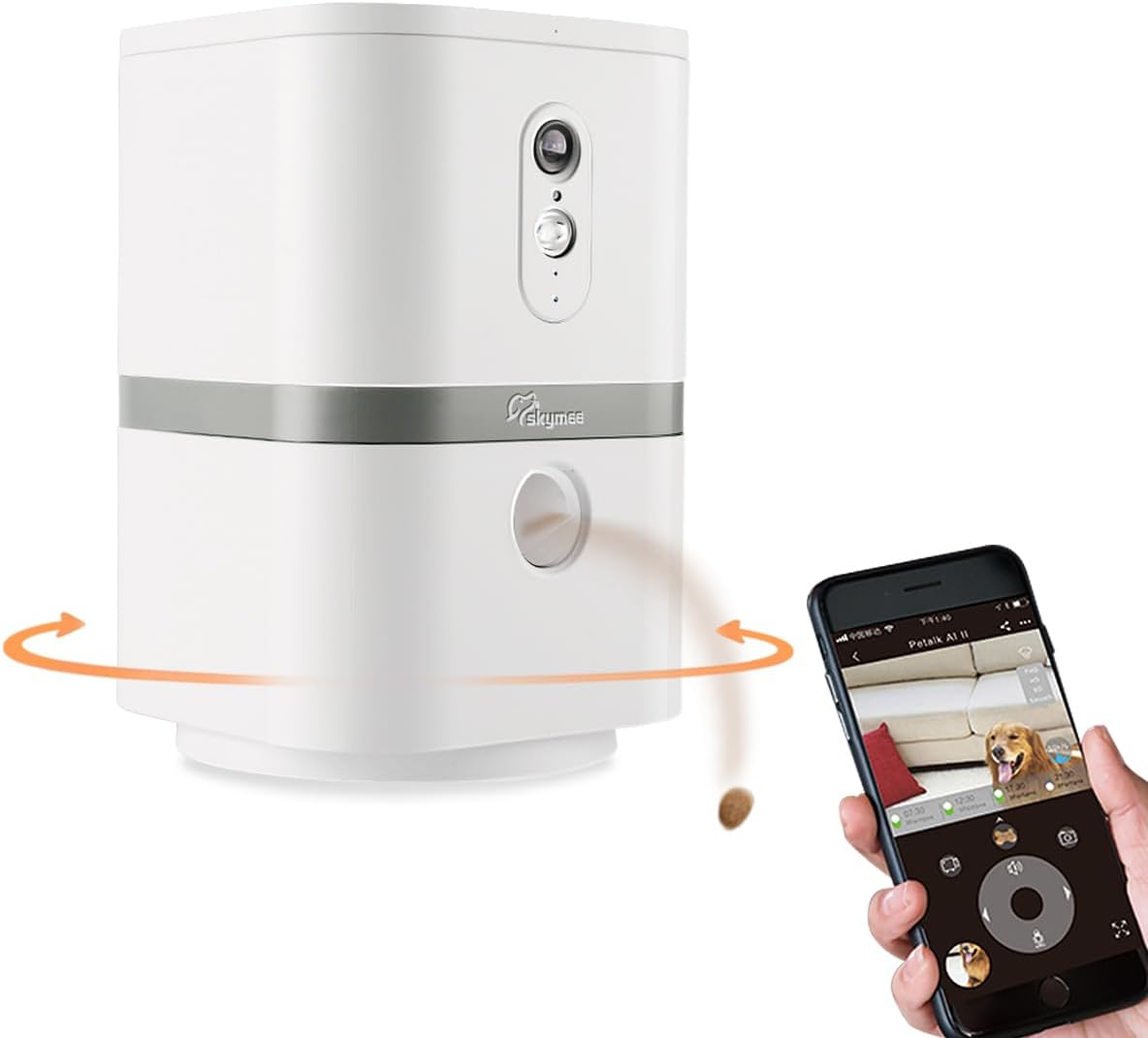 SKYMEE Petalk II Treat Dispenser: 180 Pan View