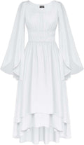 Scarlet Darkness Women Renaissance Costume Split Bell Sleeve Dress in