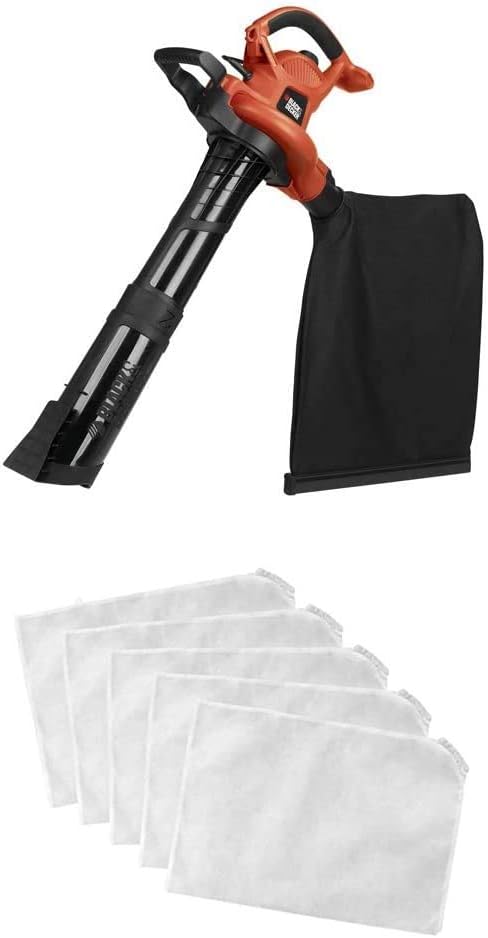 BLACK+DECKER 3-in-1 Electric Leaf Blower for Quick Cleanup