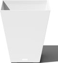 Large Nobleton Plastic Planter 22 in Square Pot - Durable All-Weather
