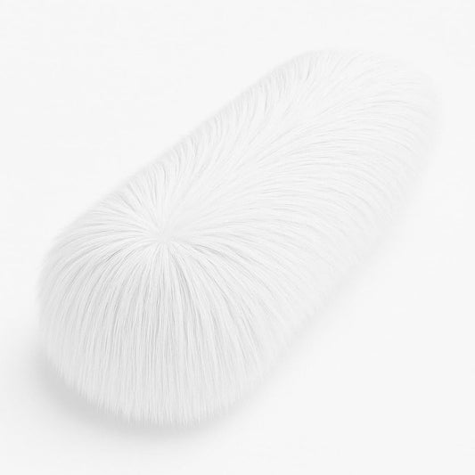 Luxurious White Faux Fur Table Runner for Holiday Decor