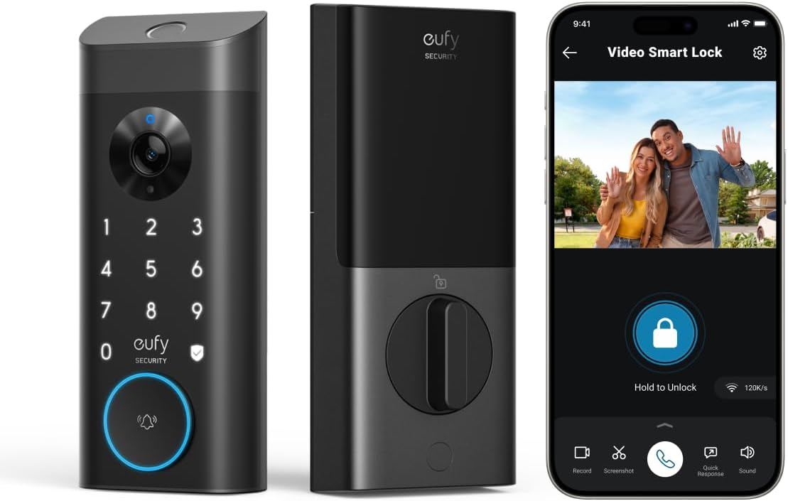 Eufy Security Smart Lock: 3-in-1 Camera+Doorbell+Fingerprint