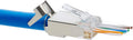 Cat6/6A RJ45 Pass Through Shielded Plugs - EZ Crimp 50-pack