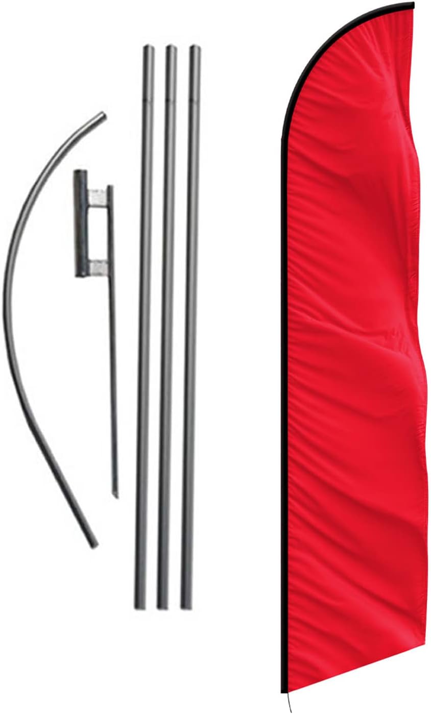 Solid Colored Feather Banner Flag Kit for Eye-Catching Displays