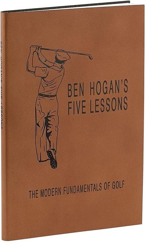 Ben Hogan's Five Lessons in Rich Bonded Leather - Golf Guide