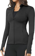 Slim Fit Women's Rainbow Workout Jackets for Stylish Gym Sessions