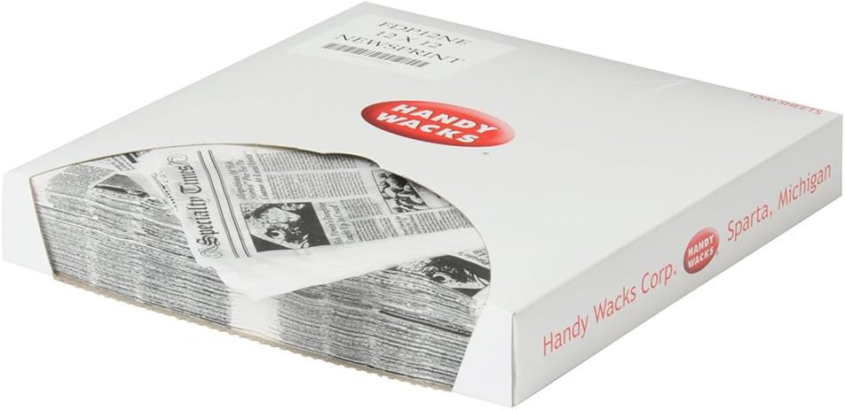 Handy Wacks 12x12-Inch White Flat Deli Paper for Catering