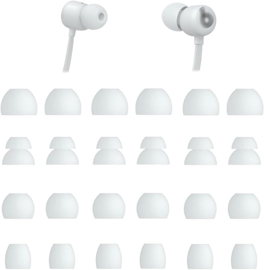 12 Pairs Smoke Gray Beats Flex Eartips Set - Ultimate Comfort!
