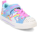 Girls Unicorn Rainbow Print Lighted Sneaker - Twinkle Toes