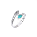 Gemstone Toe Ring Sterling Silver Adjustable Boho Toe Ring - Beach