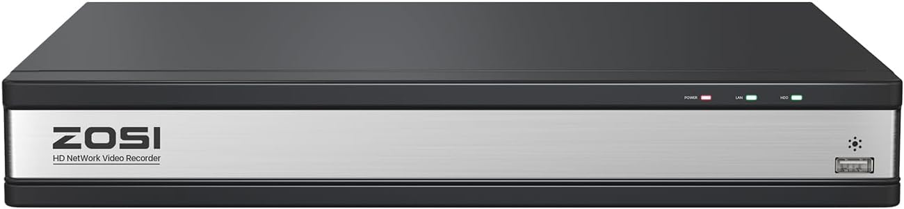 ZOSI 16 Channel H.265+ DVR for 1080p Hybrid CCTV Surveillance