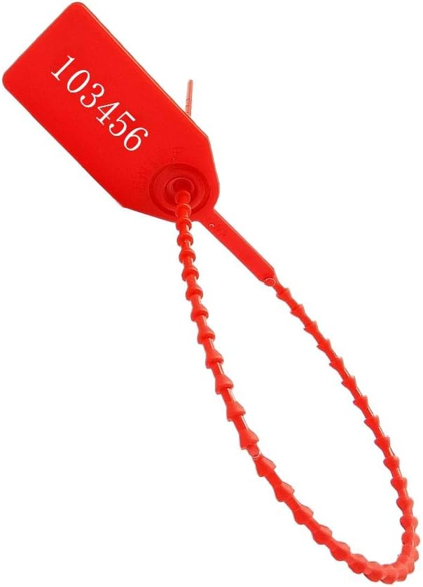 Plastic Security Tags Self Locking Zip Ties for Sensitive Items