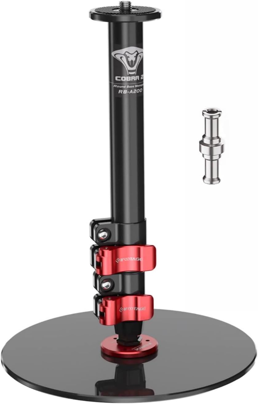 IFOOTAGE Round Base Monopod RB-A200 for DSLR and Webcam Use