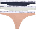Carousel Cotton Stretch Thong Panties 3 Pack for Women - Comfortable