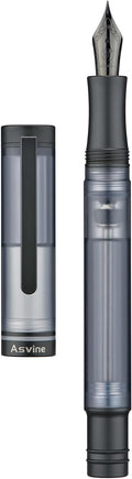 Asvine V200 Titanium Vacuum Fountain Pen Extra Fine Nib - Durable