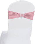 Spandex Chair Sashes Pack of 120 - Stretchy Dusty Pink Bows