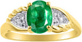 Rylos Women's 14K Gold Birthstone Rings with Elegant Gemstones