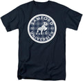 LOGOVISION Collegiate Distressed Plaid Badge Short Sleeve for Men