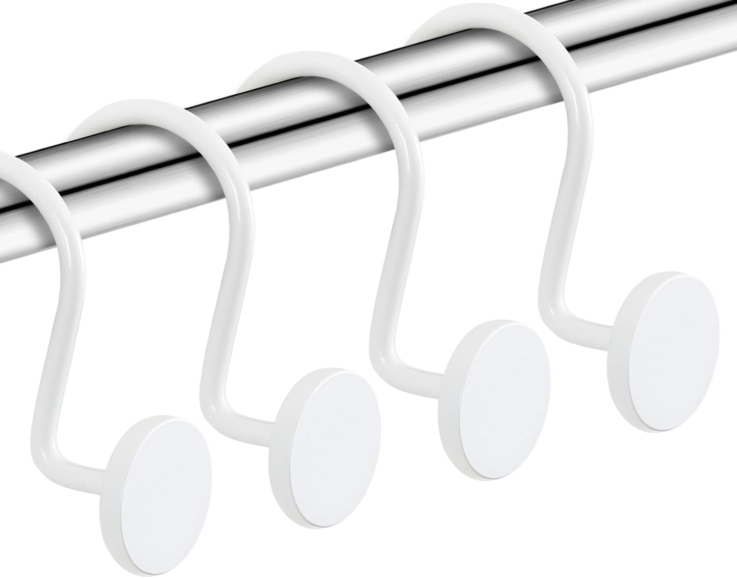 Rustproof White Shower Hooks by CHICTIE