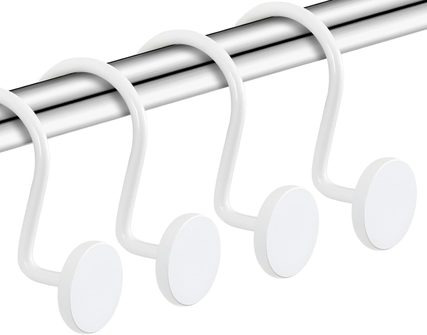 Rustproof White Shower Hooks by CHICTIE