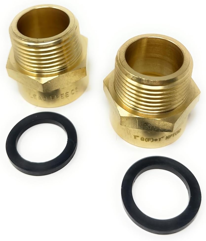 G Thread Female to NPT Male Pipe Fitting Adapter - Lead-Free