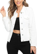 MISS MOLY Women's Denim Jacket Button Up Long Sleeve Trucker