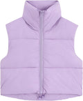 Fuinloth Women's Padded Vest Cropped Puffer - Lightweight Warmth you