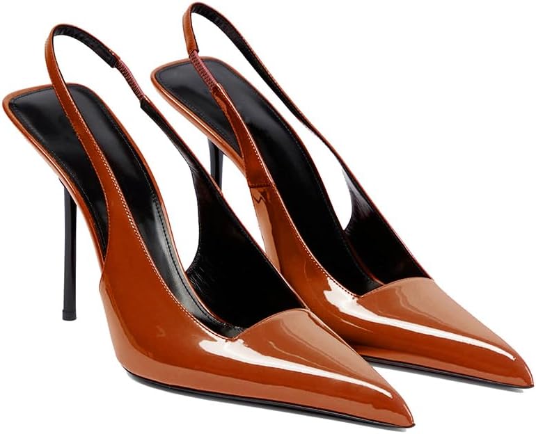 Stylish Pointed Toe High Stiletto Heels Slingback Pumps