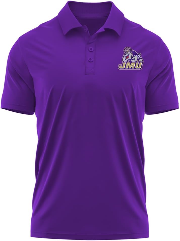 Official NCAA Men's Sport Polo Short Sleeve Shirt for Fans