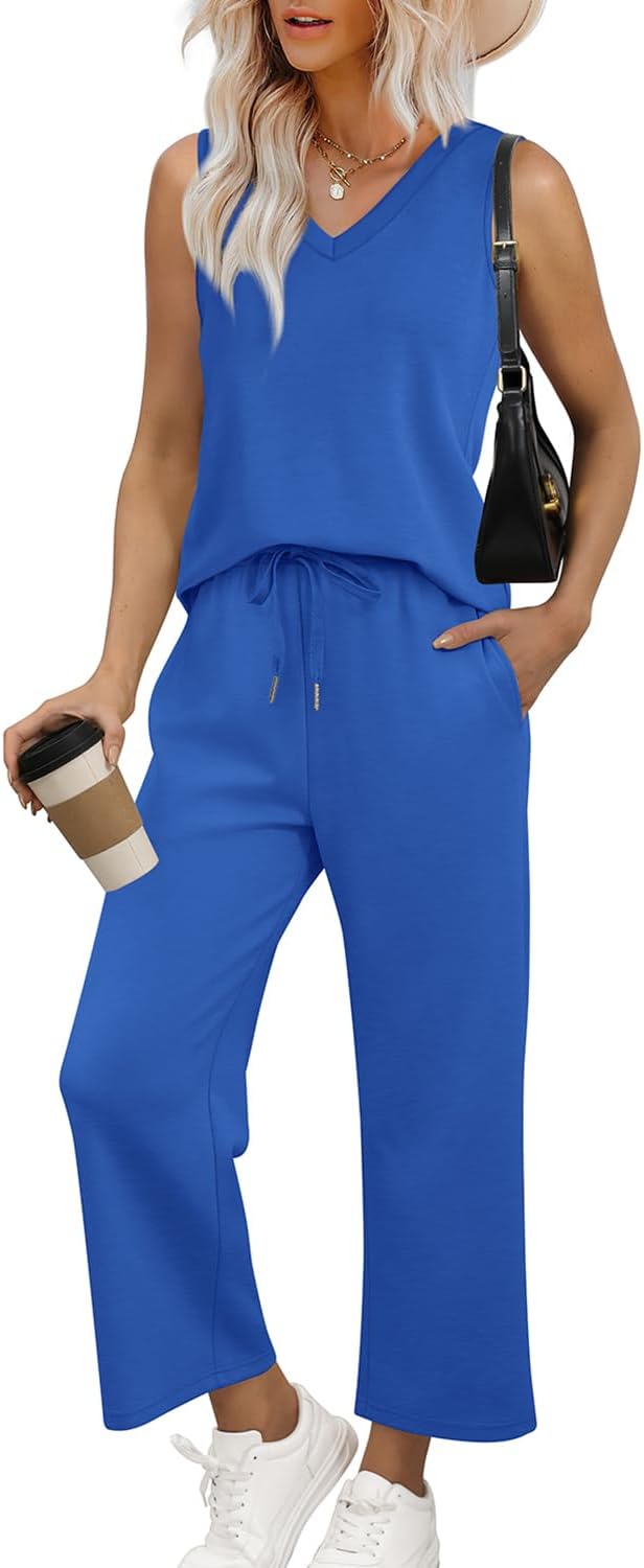 WIHOLL Two Piece Set for Women Summer Outfits Vacation Style