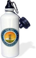 Disc Golf Water Bottle 21 oz - Putt Plastic Silhouette Design