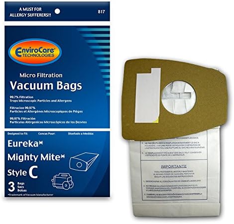 EnviroCare Eureka Type C Dust Bags 3 Pack