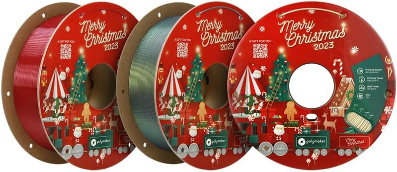 Polymaker PLA Filament 1.75mm Christmas Bundle for 3D Printing
