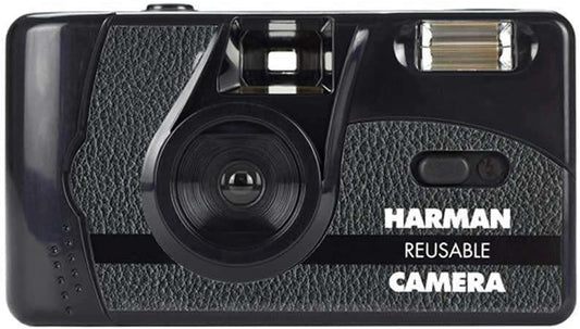 Harman Disposable/Rechargeable Camera Bundle: 2 B&W Films, 36 Poses