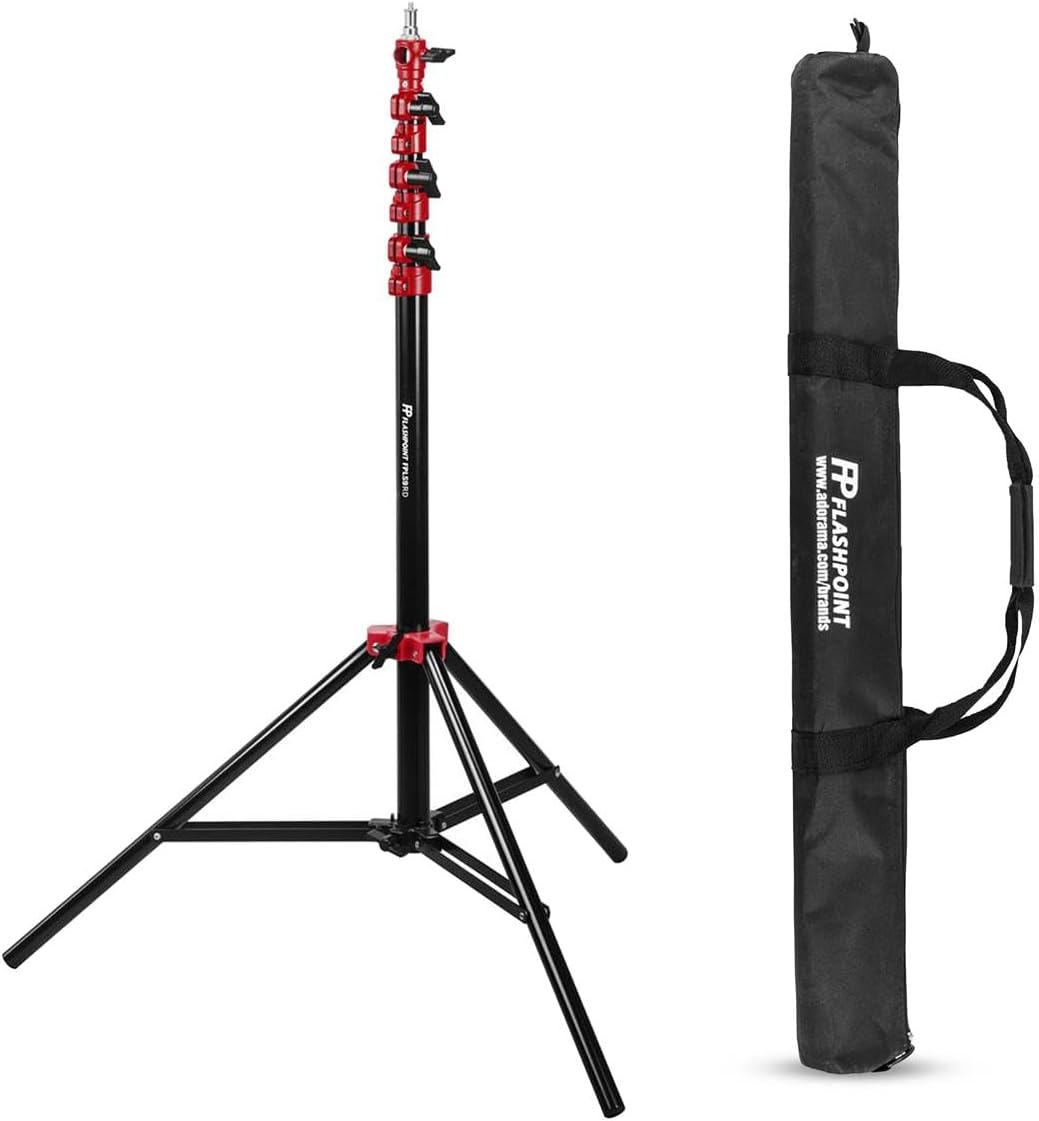 Flashpoint Color Coded Pro Air Cushioned Light Stand for Photography