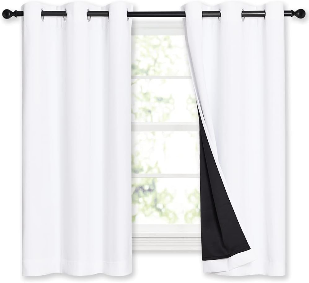 NICETOWN 100% Blackout Curtains for Complete Light Control