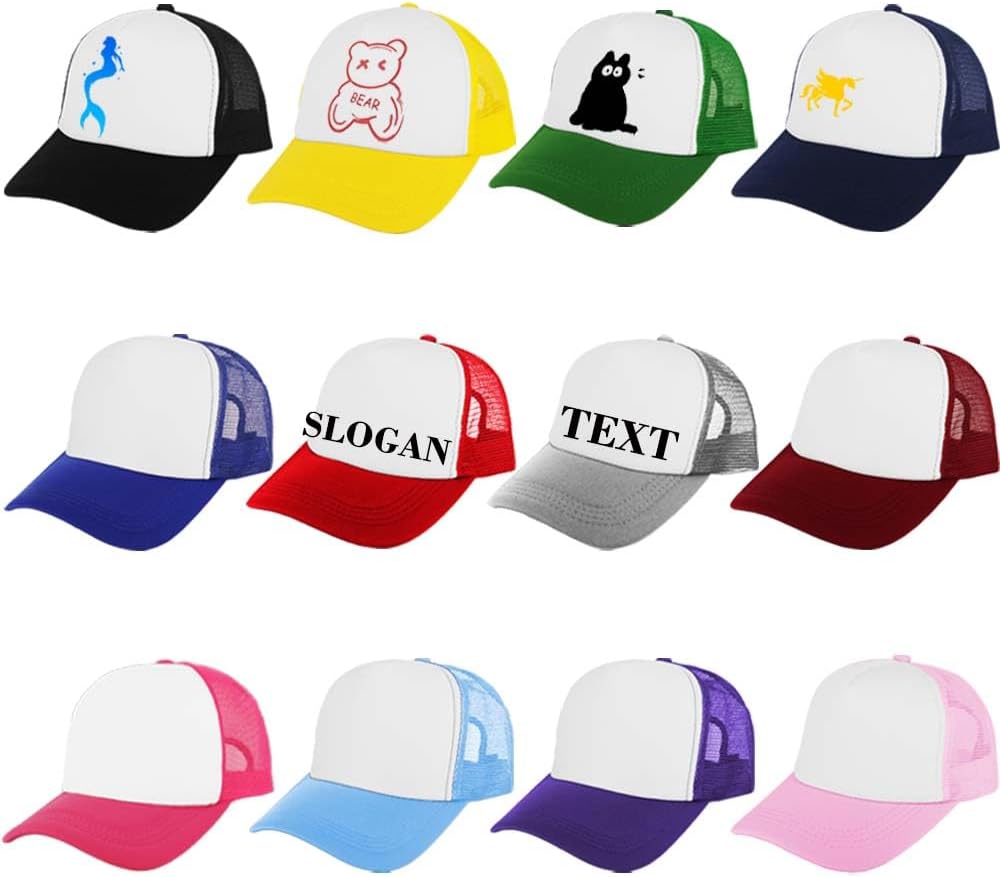 ZH 12 Pcs Sublimation Trucker Hats for Customization and Comfort