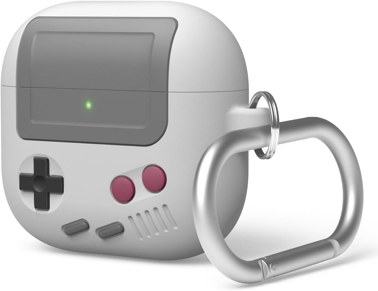 elago AW5 AirPods 4 Case Cover - Retro Game Console Design, Carabiner Included