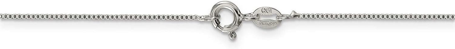 Classic Box Chain Necklace in .925 Sterling Silver - 24 in