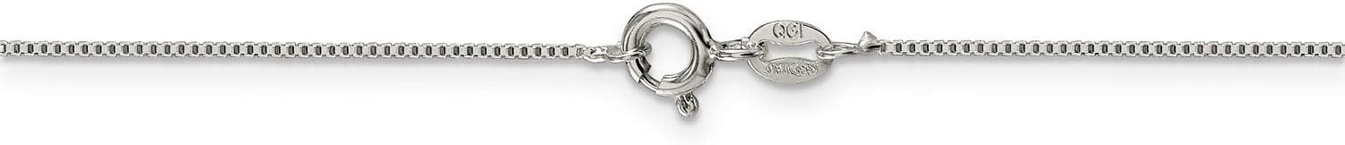 Classic Box Chain Necklace in .925 Sterling Silver - 24 in