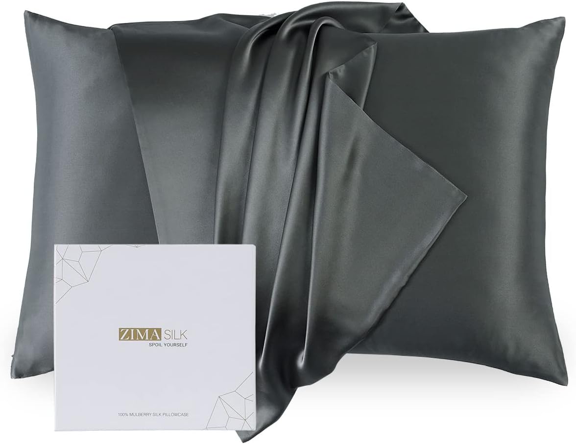 ZIMASILK 100% Pure Mulberry Silk Pillowcase for Hair and Skin