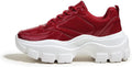 LUCKY STEP Women Chunky Platform Colorblock Sneakers - Reflective