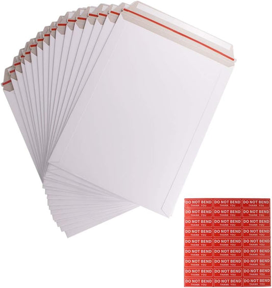 100 Pack 9X12 inch Self Seal Photo Document Mailers for Safe Shipping