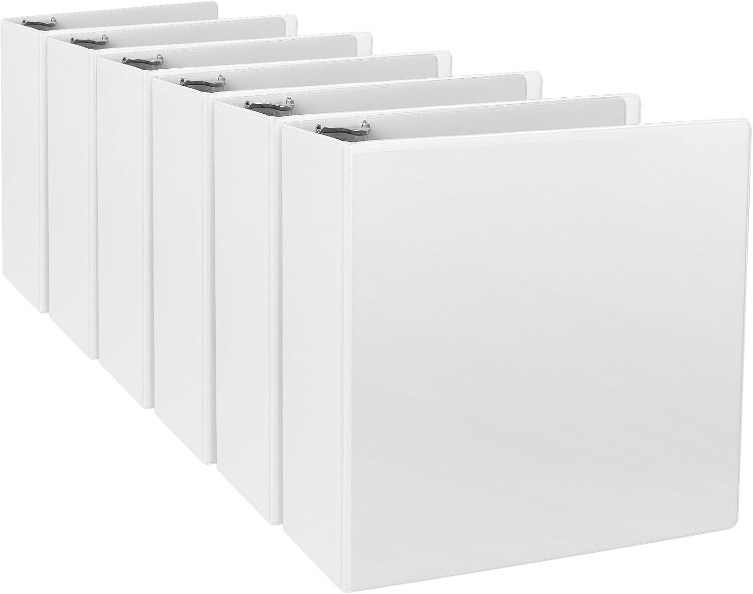 3 Inch 3 Ring Binder Set for Letter Size Paper, 6-Pack