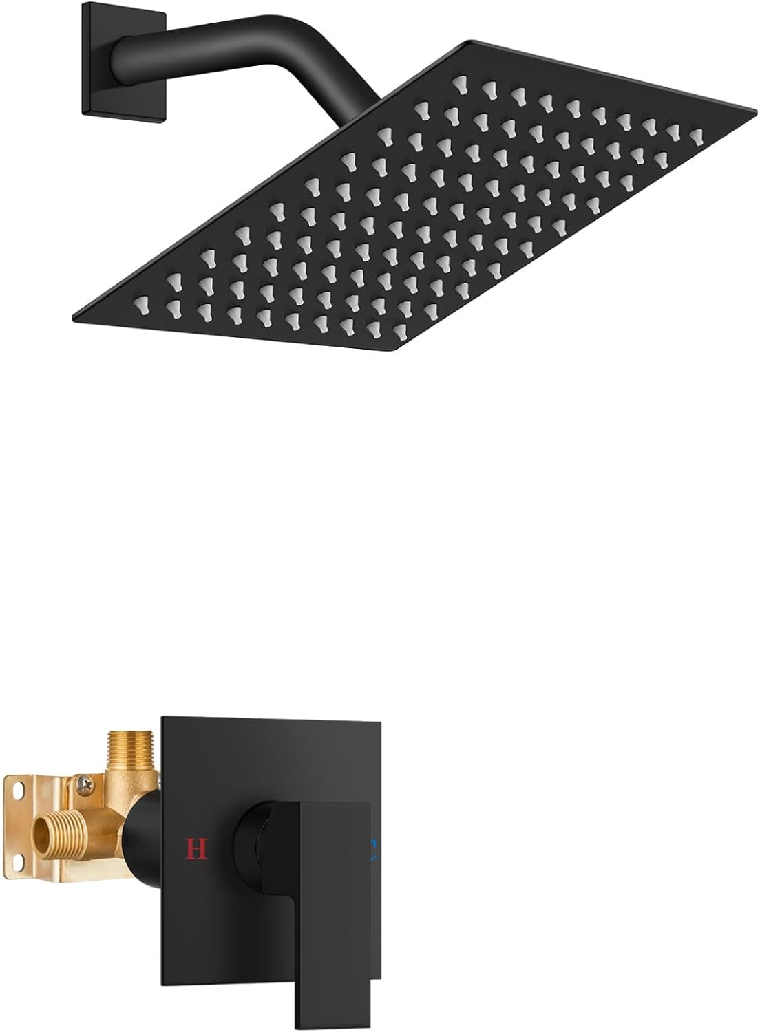 Airuida Shower Faucet Set with 8 Inch Rain Shower Head