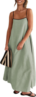 Comfortable Women's Linen Dress by Senllen for Summer Fun