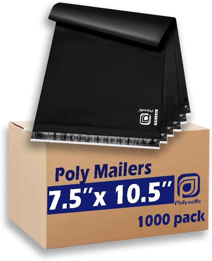 Durable Poly Mailers 7.5x10.5 Inches for Secure Shipping