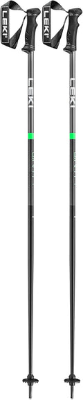 LEKI QNTM Lightweight Aluminum Ski Poles for Downhill Skiing - Durable