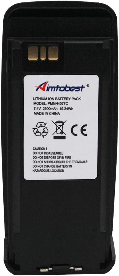 High Capacity 2600mAh Li-ion Battery for Motorola Radios