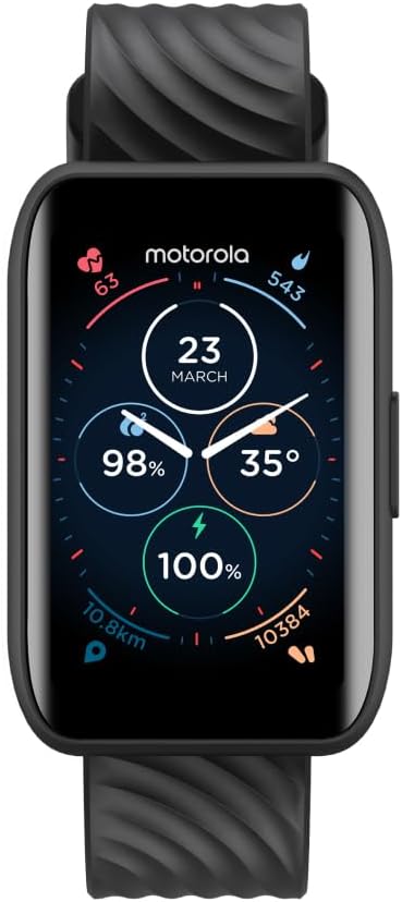 Motorola Moto 40 Bluetooth Smartwatch with 10 Days Battery Life
